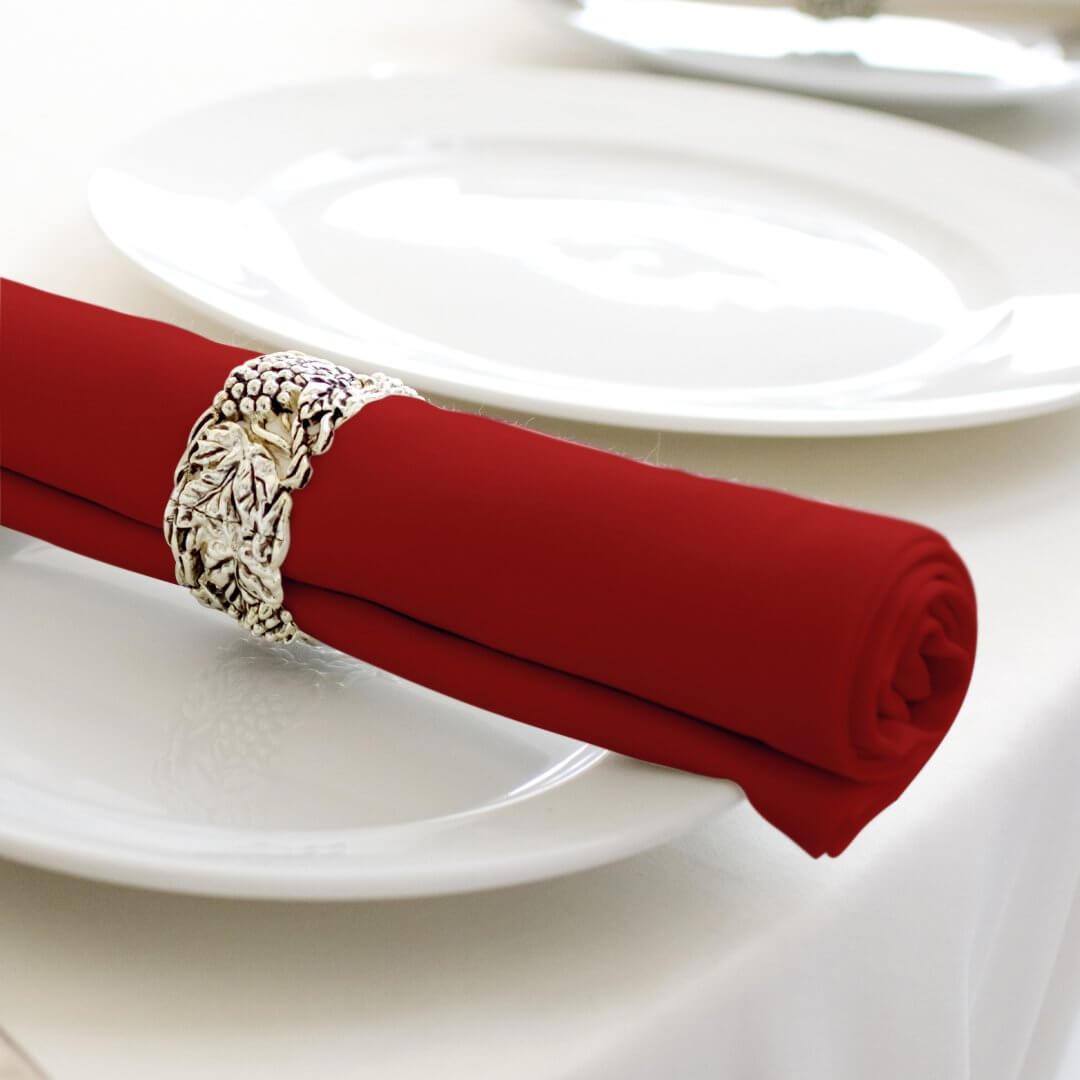 Pegasus Textiles ORCHID Premier Red Napkins Linen