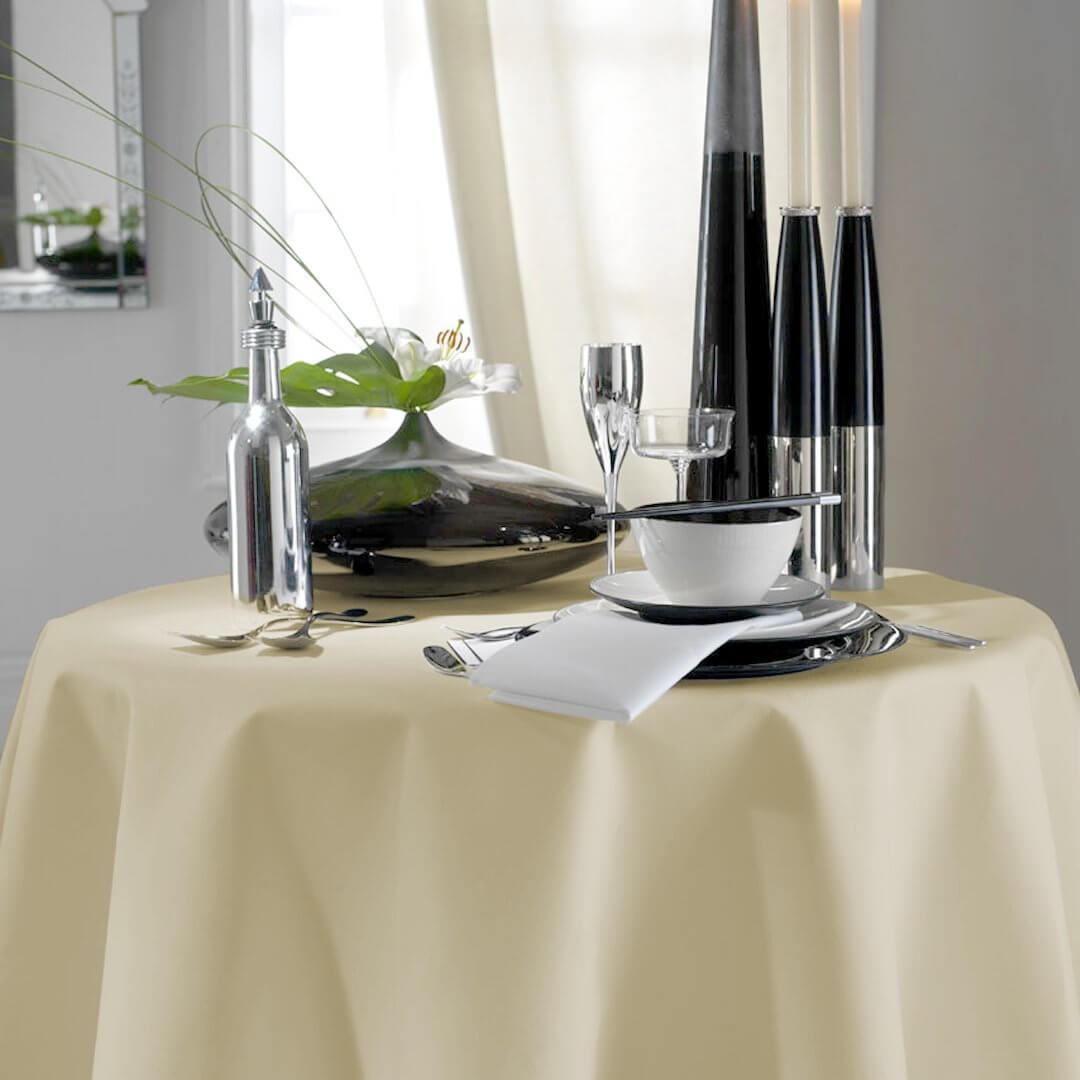 Pegasus Textiles ORCHID Round Buttermilk Tablecloths