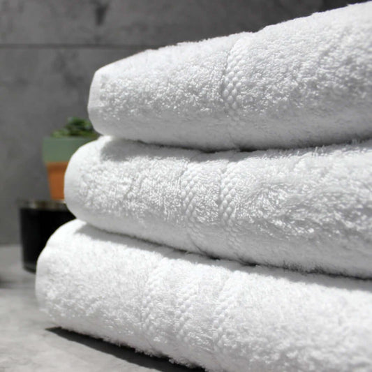 Pegasus Textiles Classic 500 Luxury White Towels Range - 525 gsm - Pegasus Textiles