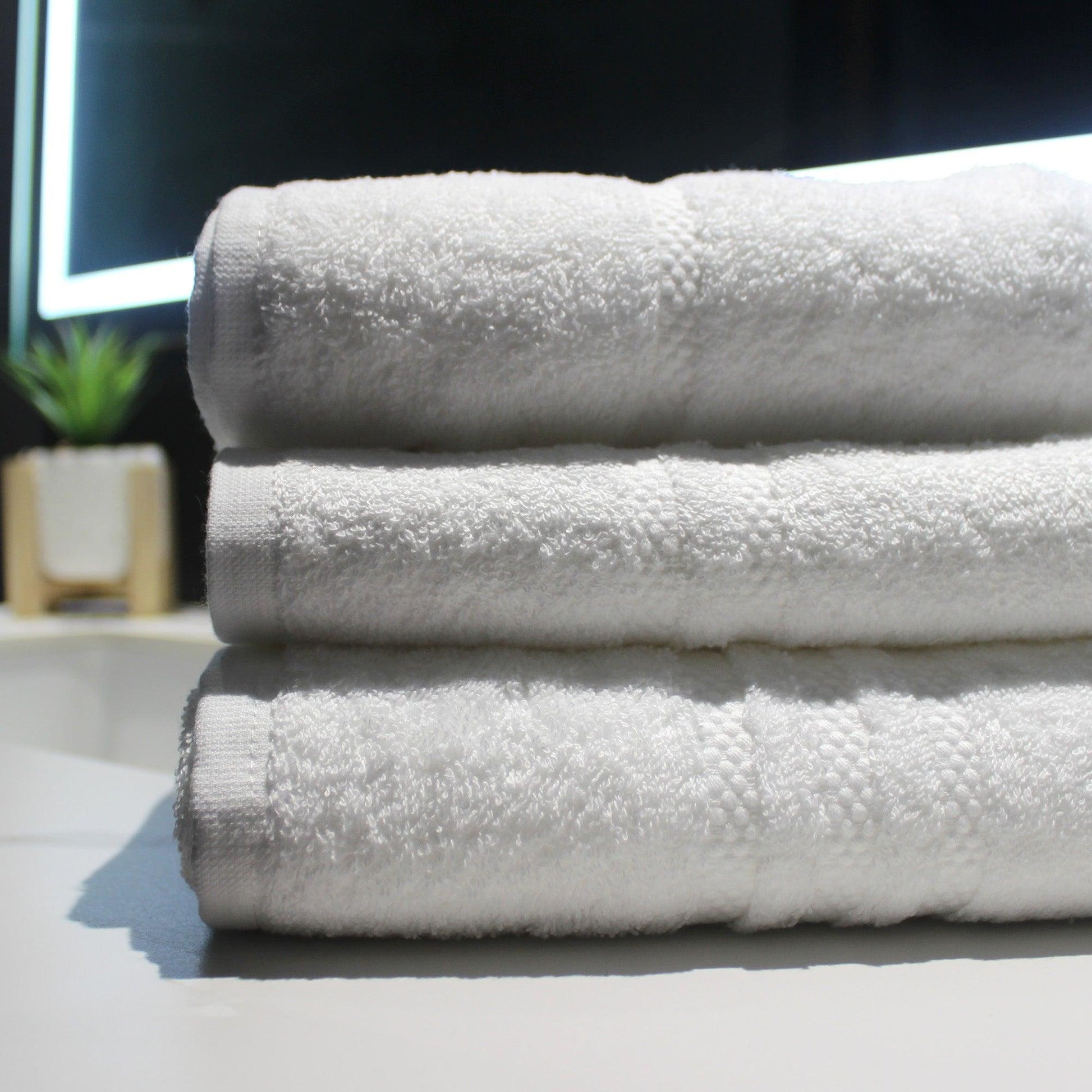 Pegasus Textiles Classic 500 Luxury White Towels Range - 525 gsm - Pegasus Textiles